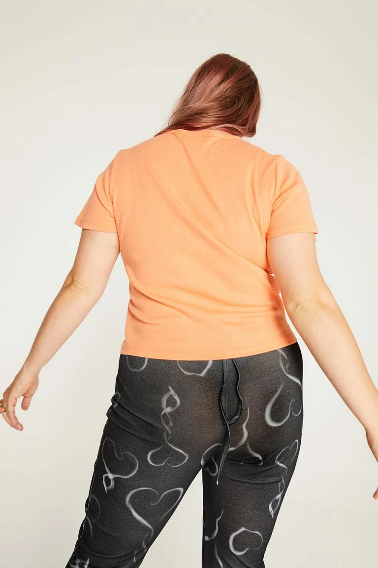 New Girl Order New Girl Order Tops HOTFIX PUMPKIN BABY TEE CURVE