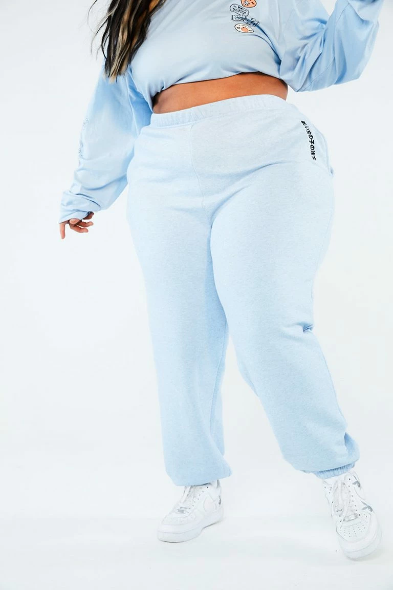 New Girl Order New Girl Order Tops Kanji Blue Joggers Curve