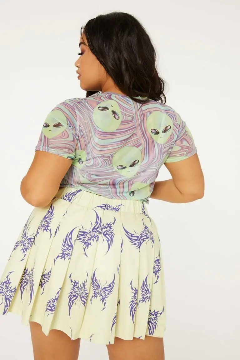 New Girl Order New Girl Order Tops OUT OF THIS WORLD ALIEN TOP CURVE