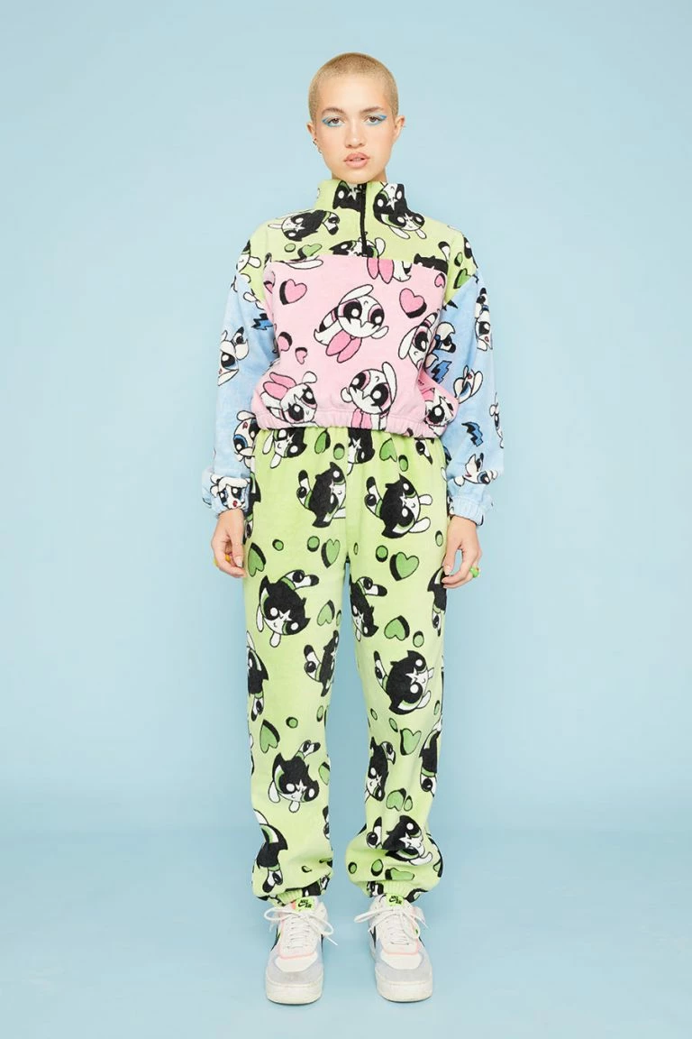 new girl order New Girl Order Tops POWERPUFF GIRLS BUTTERCUP FLEECE JOGGER