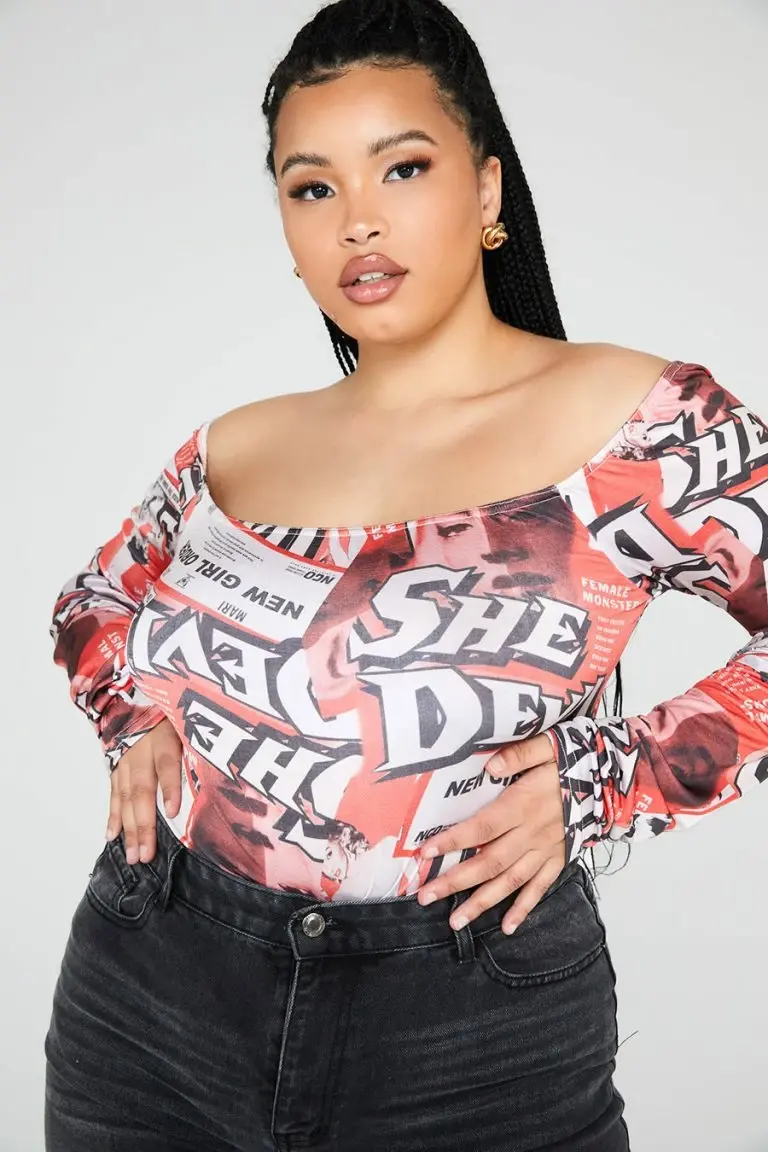 new girl order New Girl Order Tops She Devil Bodysuit Curve