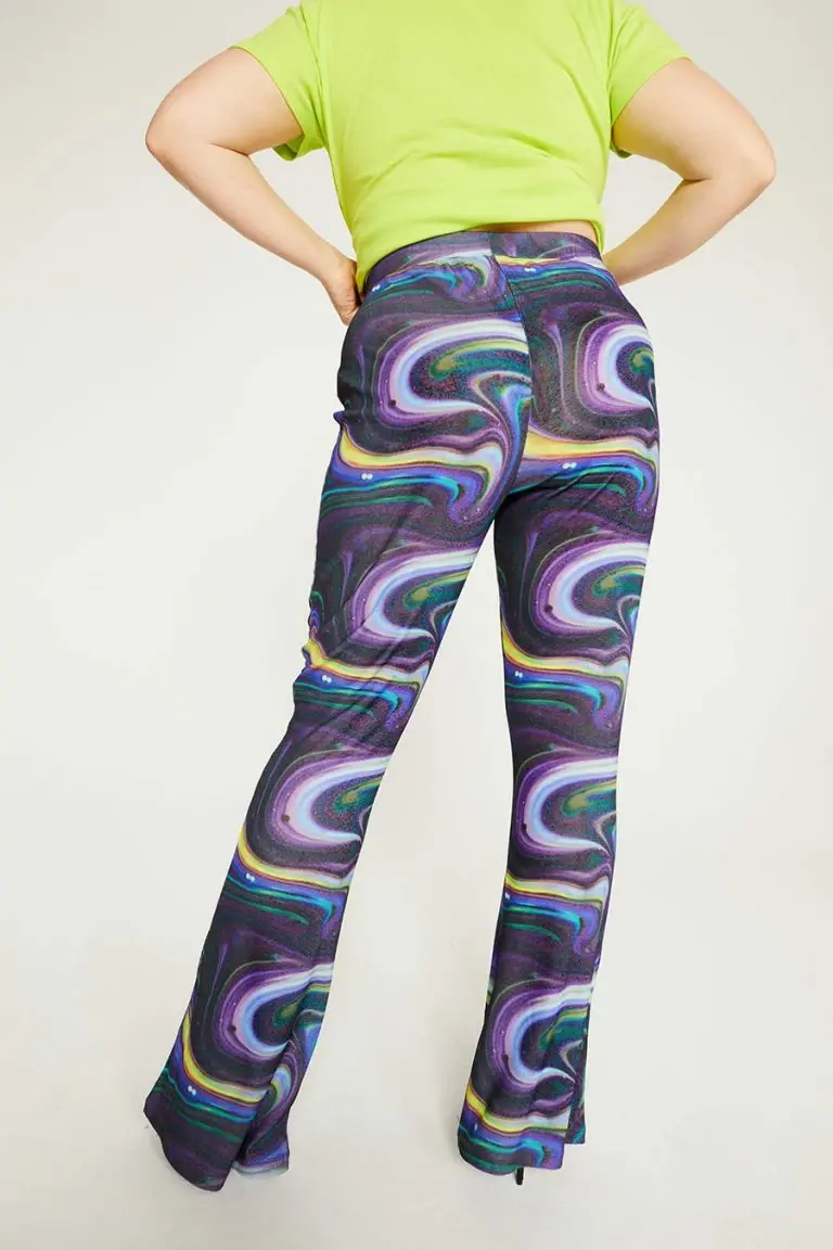 New Girl Order New Girl Order Tops SWIRL PRINT FLARES CURVE