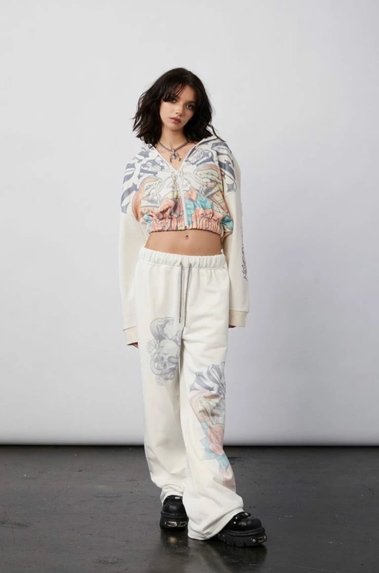 New Girl Order New Girl Order Tops TONGUE TIED ZIP UP HOODIE