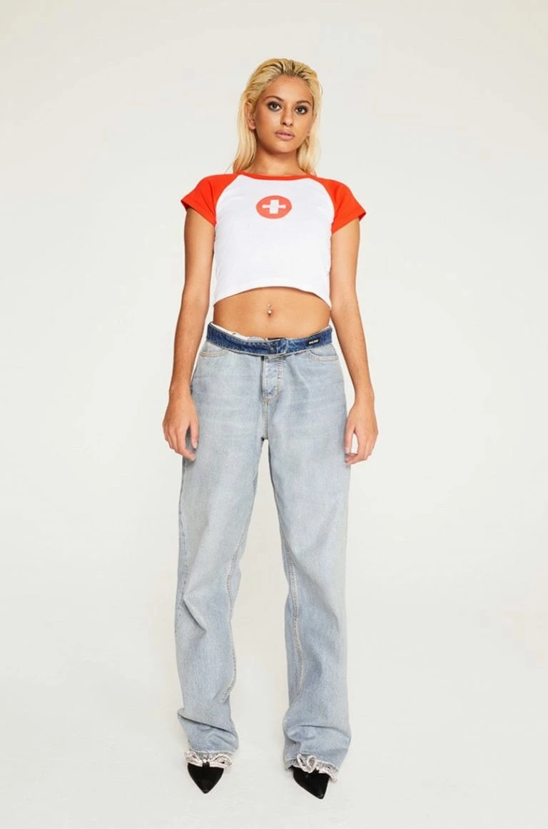 New Girl Order New Girl Order Tops YOURE SICK RAGLAN TEE