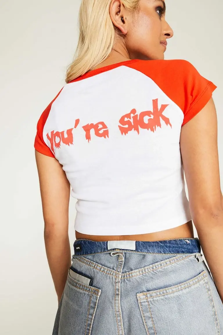 New Girl Order New Girl Order Tops YOURE SICK RAGLAN TEE