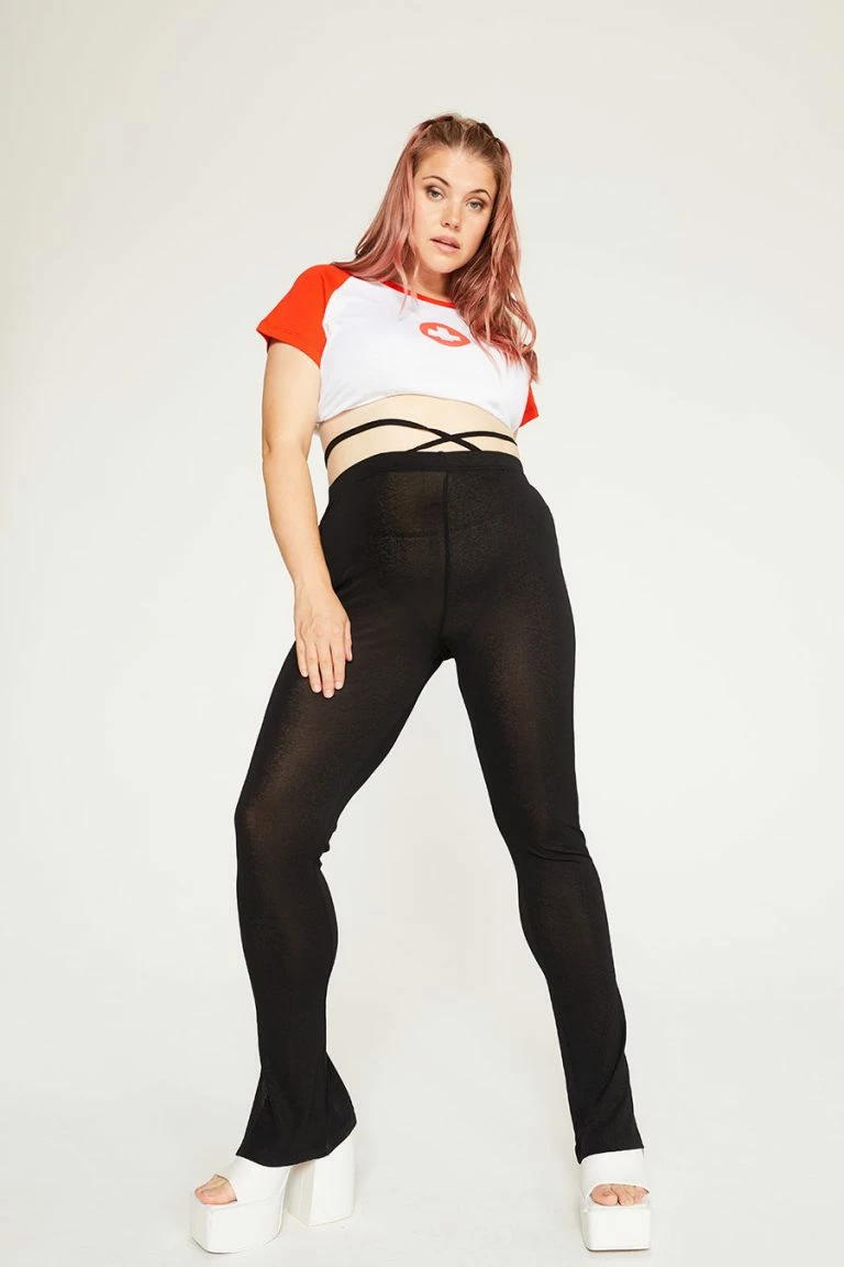 New Girl Order New Girl Order Tops YOURE SICK RAGLAN TEE CURVE