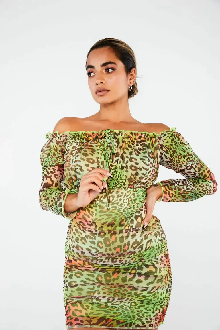 New Girl Order New Girl Order TROPICAL ANIMAL DRESS