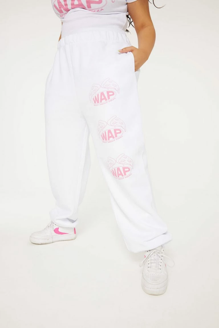 new girl order New Girl Order WHAT ABOUT PIZZA JOGGERS CURVE