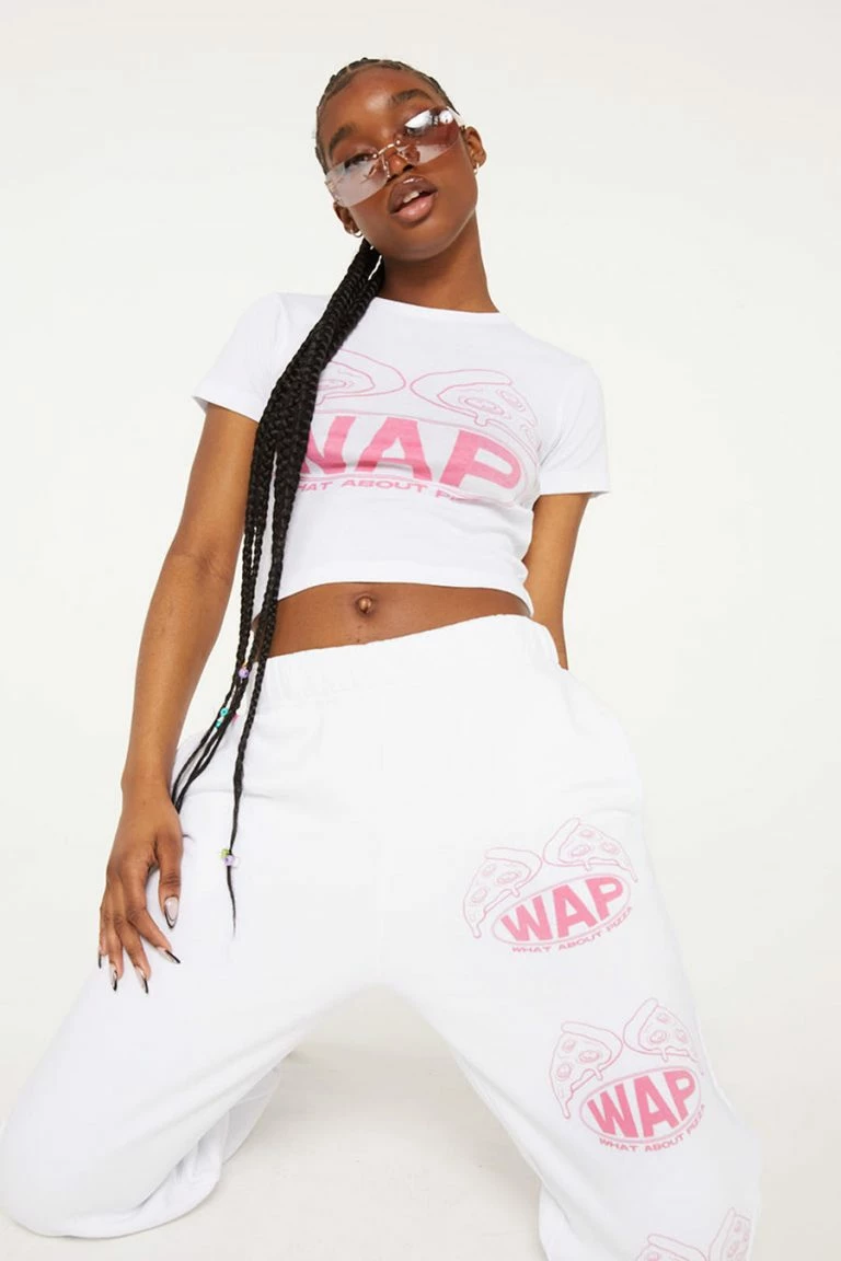 New Girl Order New Girl Order WHAT ABOUT PIZZA JOGGERS Tops