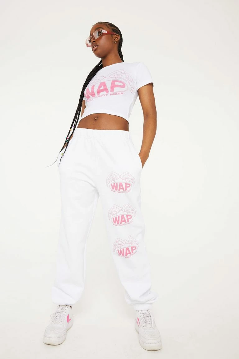 new girl order New Girl Order WHAT ABOUT PIZZA JOGGERS Tops