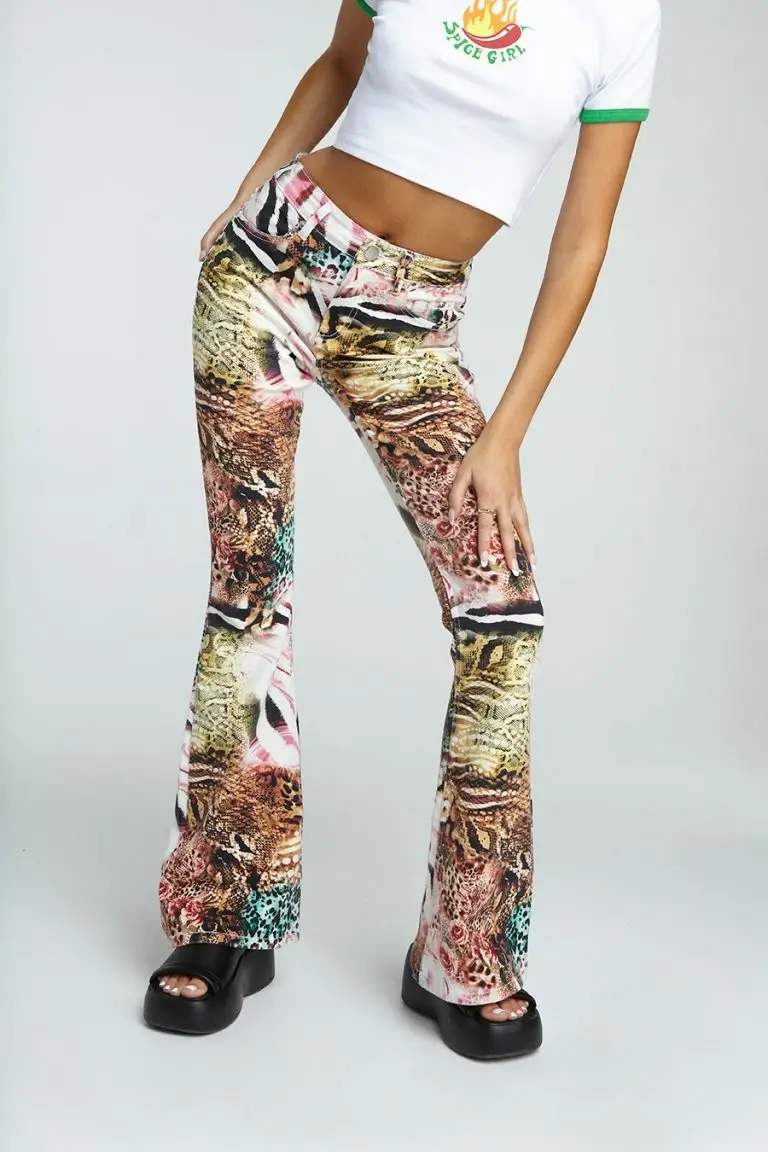 New Girl Order New Girl Order Y2K JUNGLE DENIM FLARES