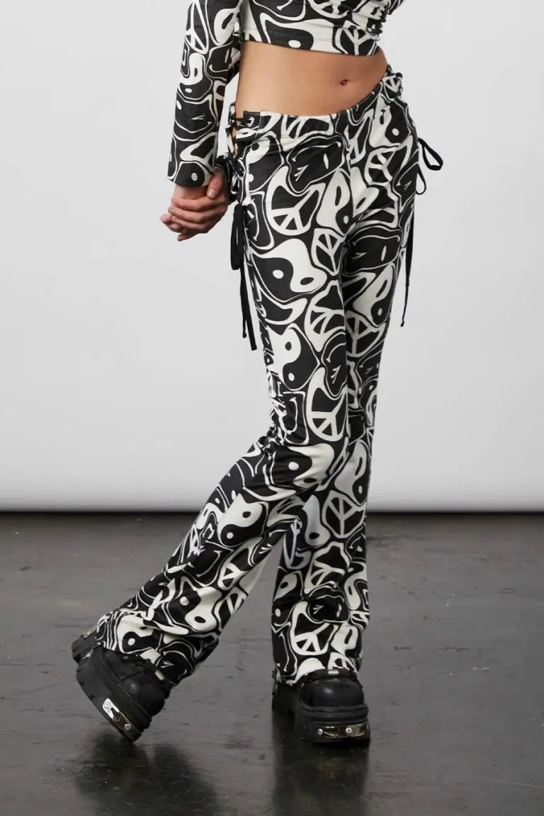 New Girl Order New Girl Order YIN YANG VELOUR FLARES