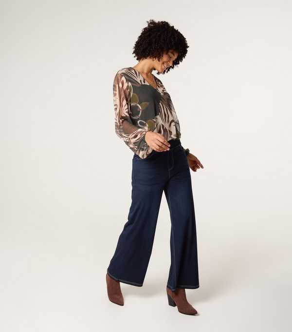 new look Blue Vanilla Dark Blue Elasticated Waist Jeans