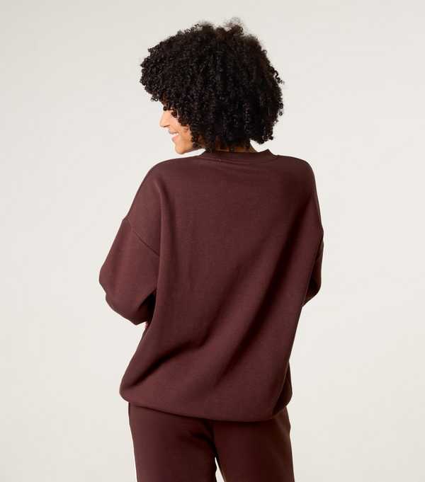 New Look Blue Vanilla Dark Brown Weekend Sweatshirt