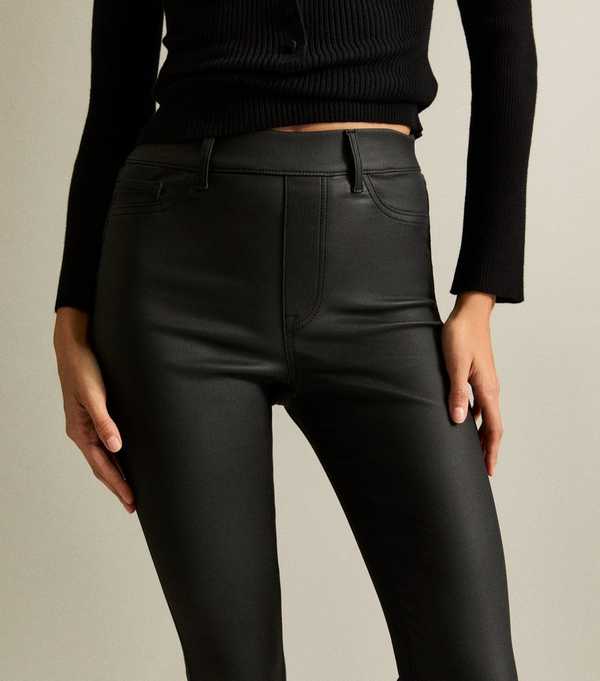 New Look Black Coated Jeggings