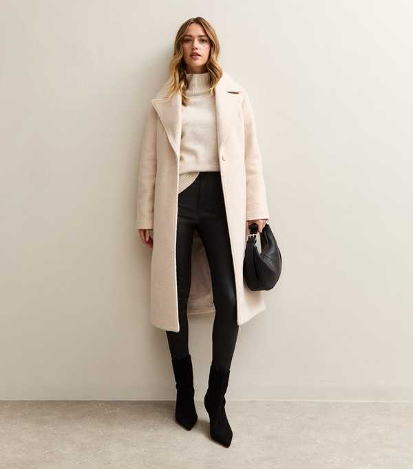 New Look Black Coated Lift & Shape Jenna Jeans