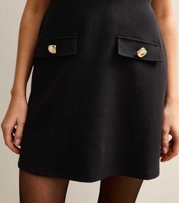 New Look Black Sleeveless Mini Dress