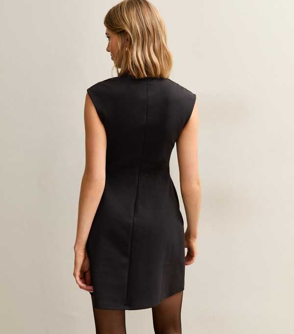 New Look Black Sleeveless Mini Dress