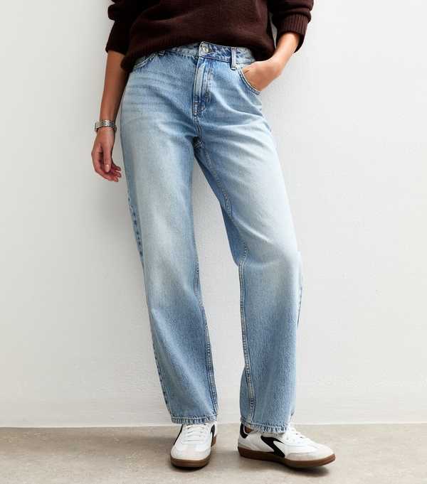 New Look Blue Anica Straight Leg Jeans