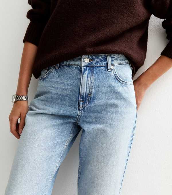 New Look Blue Anica Straight Leg Jeans