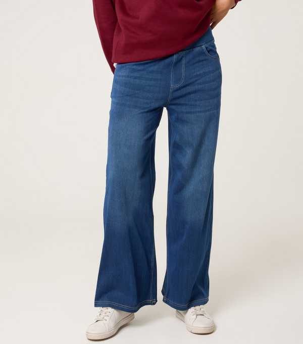 New Look Blue Vanilla Blue Elasticated Waist Jeans