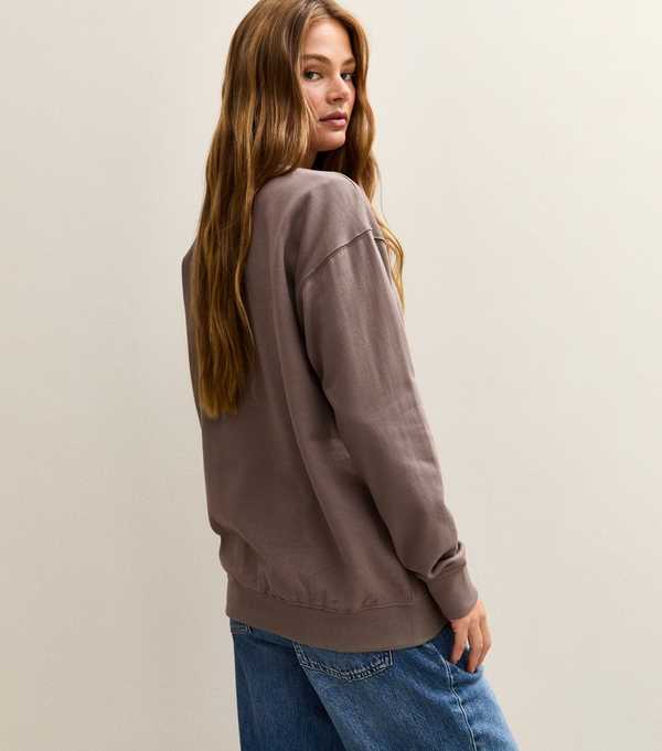 New Look Brown Chicago Logo Sweatshirt