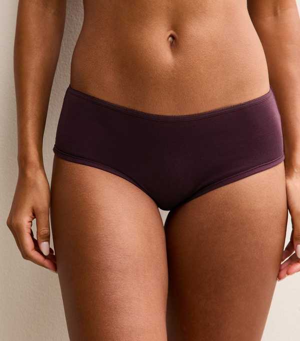 New Look Brown Jersey Brief Shorts