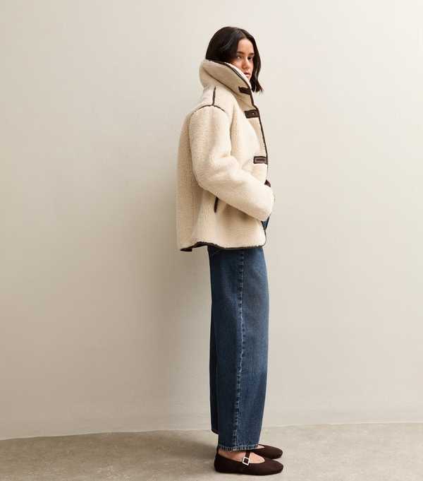 New Look Dark Blue Barrel Leg Jeans