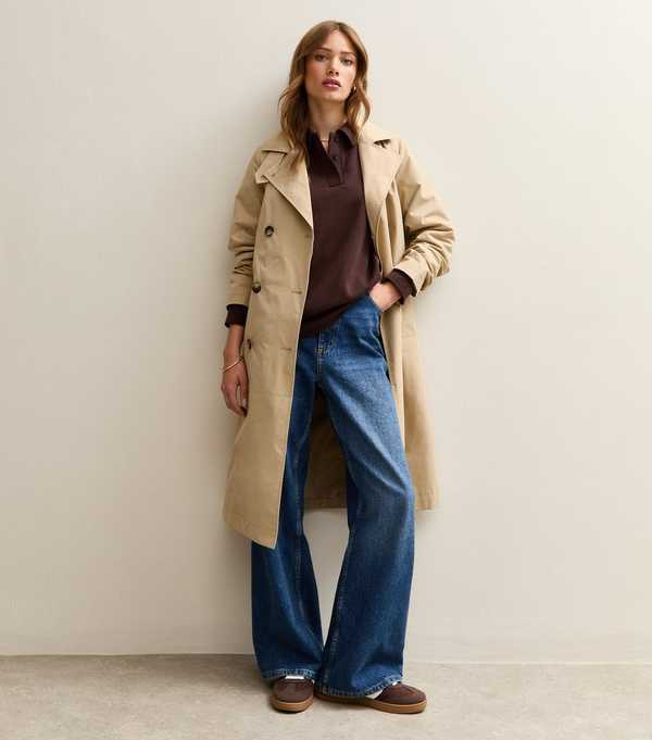 New Look Dark Brown Relaxed Rugby Sweatshirt