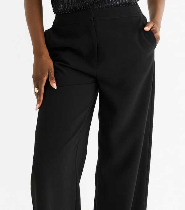 New Look Gini London Black Wide Leg Trousers
