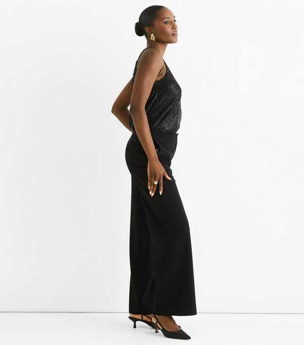 New Look Gini London Black Wide Leg Trousers