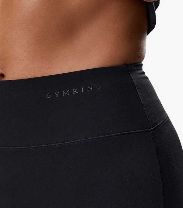 New Look Gym King Black Peach Luxe Flare Trouser