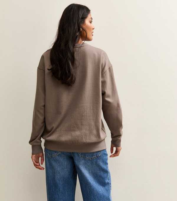 New Look Mink NYC Leopard Logo Sweatshirt