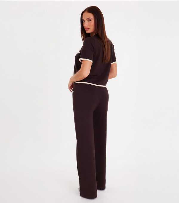 New Look QUIZ Brown Knit Trousers