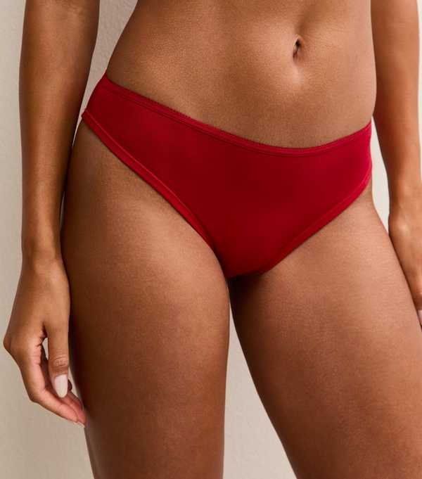 New Look Red Jersey Brazilian Briefs