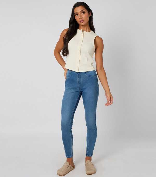 new look Urban Bliss Blue Jeggings