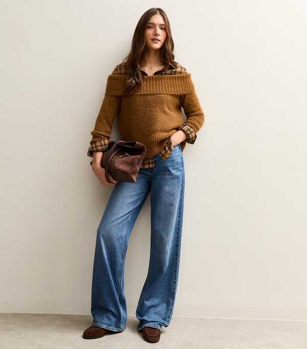 New Look Yellow Cotton Check Shirt