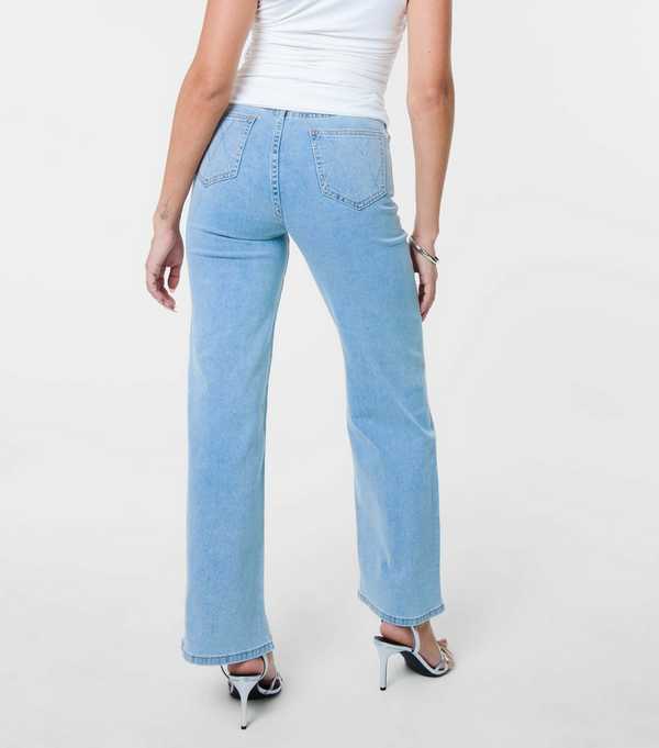 New Look Pink Vanilla Blue Diamante Embellished Jeans
