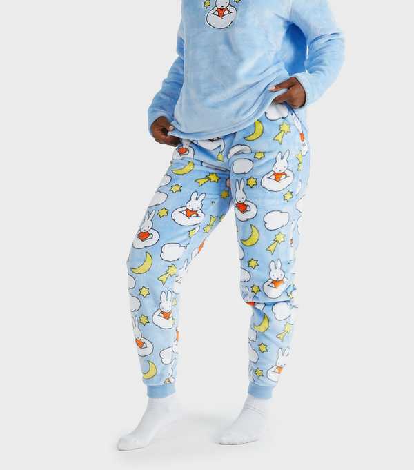 New Look Skinnydip Light Blue Miffy Cloud Fleece Pyjama Set