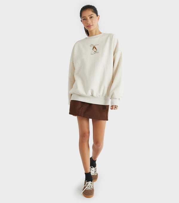 New Look Skinnydip Light Brown Winnie The Pooh Owl Print Sweatshirt