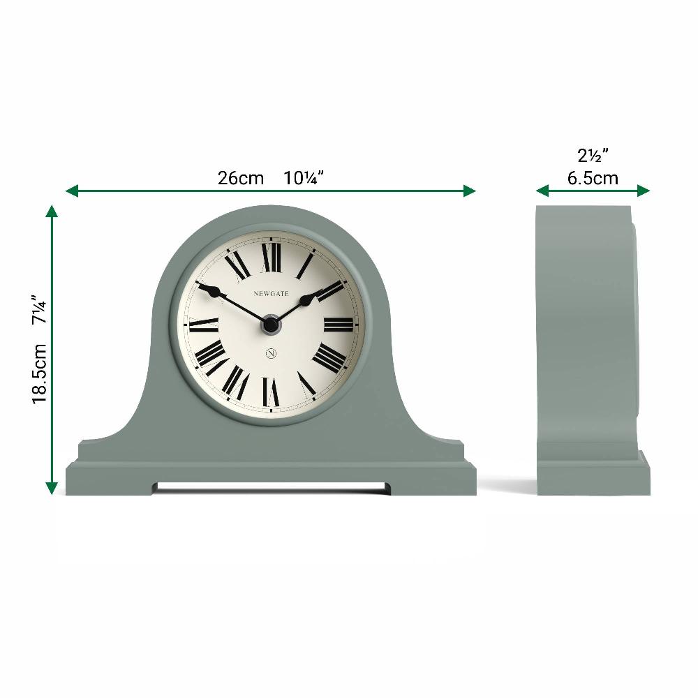 Newgate Watches Newgate Broadway Mantel Clock In Asparagus Green