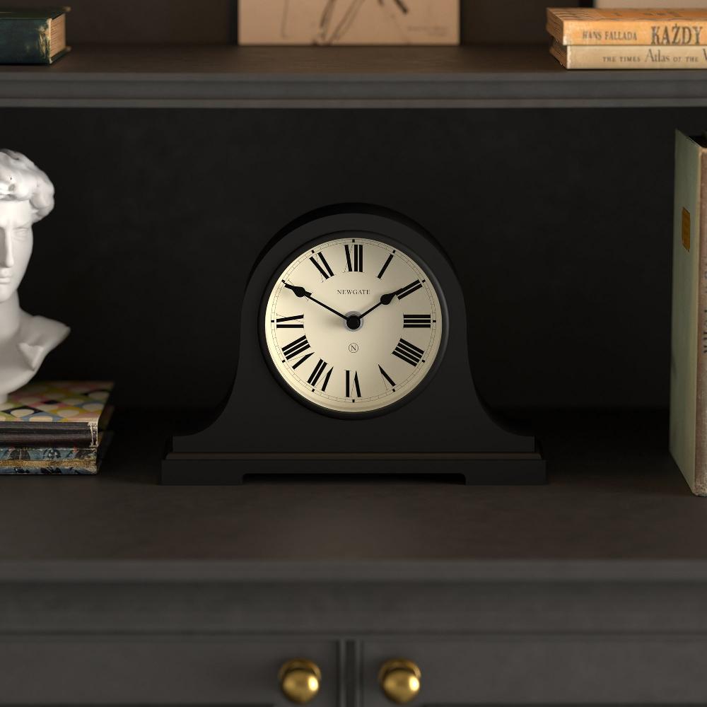 Newgate Watches Newgate Broadway Mantel Clock In Black