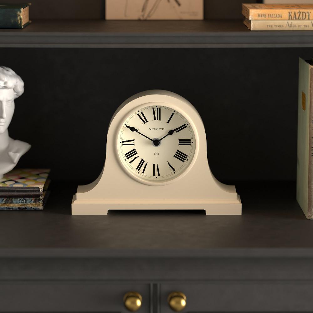 Newgate Watches Newgate Broadway Mantel Clock In Cream