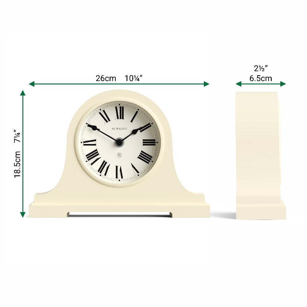 Newgate Watches Newgate Broadway Mantel Clock In Cream