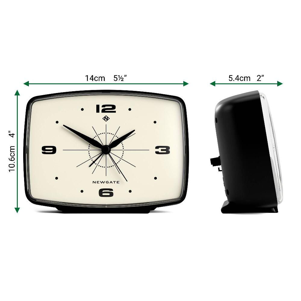 Newgate Watches Newgate Brooklyn Alarm Clock In Black