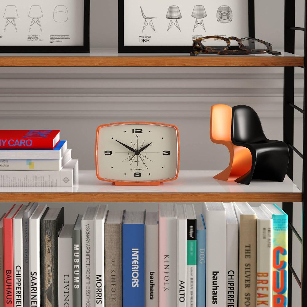 Newgate Watches Newgate Brooklyn Alarm Clock In Pumpkin Orange