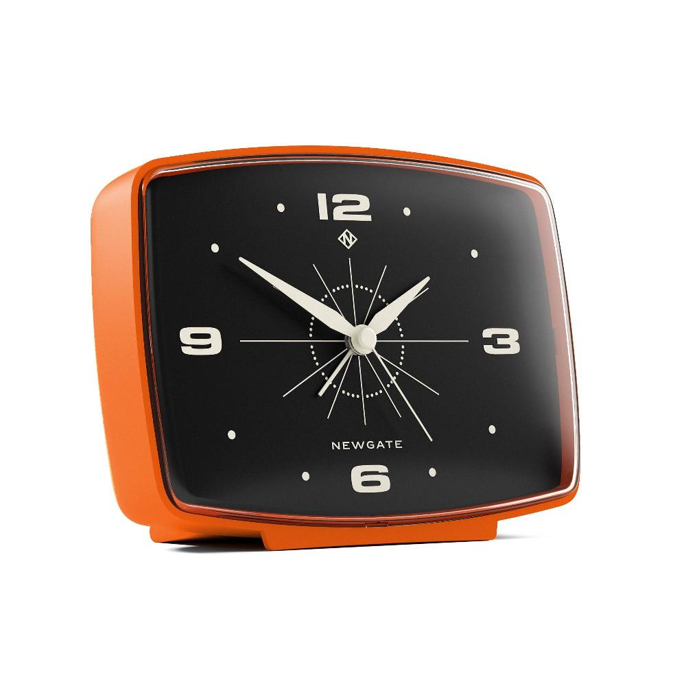 Newgate Watches Newgate Brooklyn Alarm Clock In Pumpkin Orange