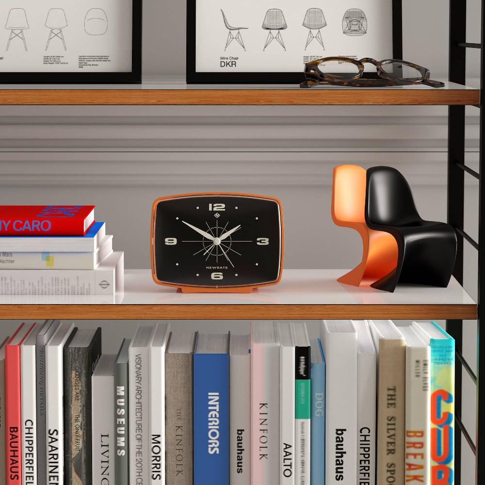 Newgate Watches Newgate Brooklyn Alarm Clock In Pumpkin Orange