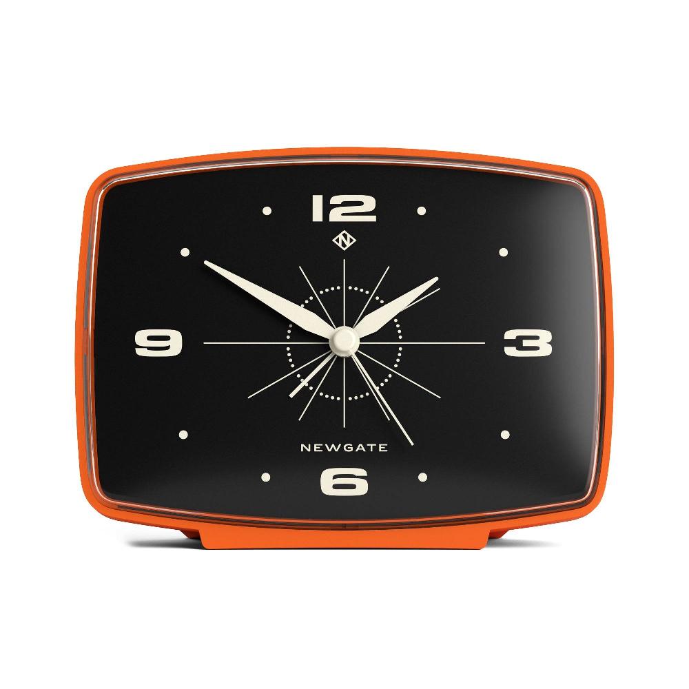 newgate watches Newgate Brooklyn alarm clock in pumpkin orange
