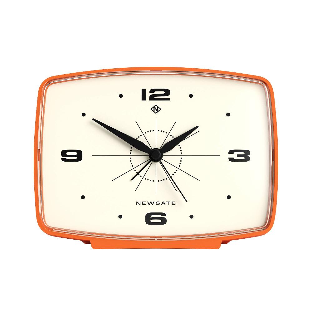 newgate watches Newgate Brooklyn alarm clock in pumpkin orange